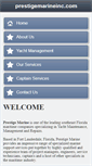 Mobile Screenshot of prestigemarineinc.com